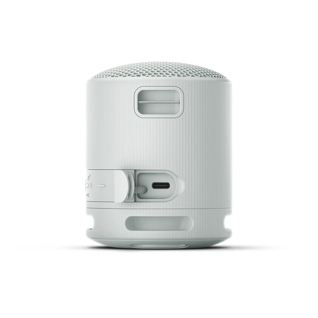 Alt view image 7 of 7 - SRS-XB100 Wireless Bluetooth Portable Lightweight Speaker, Light Gray 16 Hr Battery, Super-Compact Travel Speaker, IP67 Waterproof & Dustproof Shower Speaker, Versatile Strap, Hands-free Calling