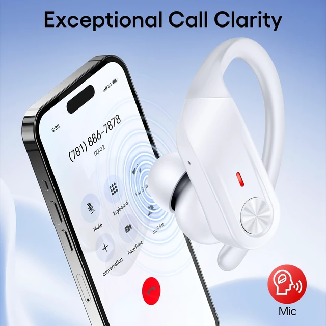 Alt view image 5 of 7 - Hybrid Active Noise Cancelling Wireless Ear Buds 80 Hrs Playtime Hi-Res Stereo Quality Bluetooth Earbuds with Transparency Mode Headphones Bluetooth Earhooks ANC Earphones for Work Sports Travel
