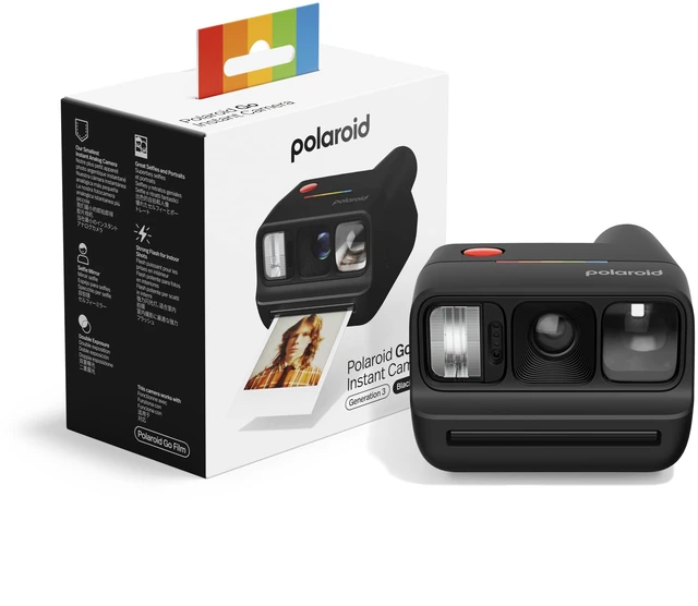 Main image of Go Generation 3 - Mini Instant Film Camera - Black (9192) - Only Compatible with Go Film