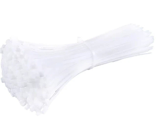 Alt view image 7 of 7 - White Zip Ties Assorted Sizes(4+6+8+12+14+18), 5000 Pack, Clear Zip Ties, White Cable Ties, Wire Ties, Zipties Clear