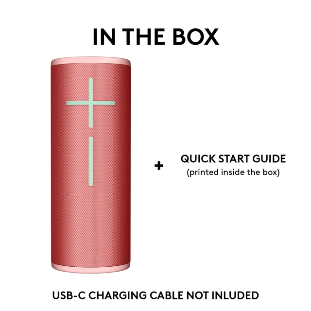Alt view image 7 of 7 - MEGABOOM 4 Waterproof Bluetooth Speaker - Red Immersive 360-degree sound, balanced bass, floating speaker, 20-hour battery, 147ft (45m) range