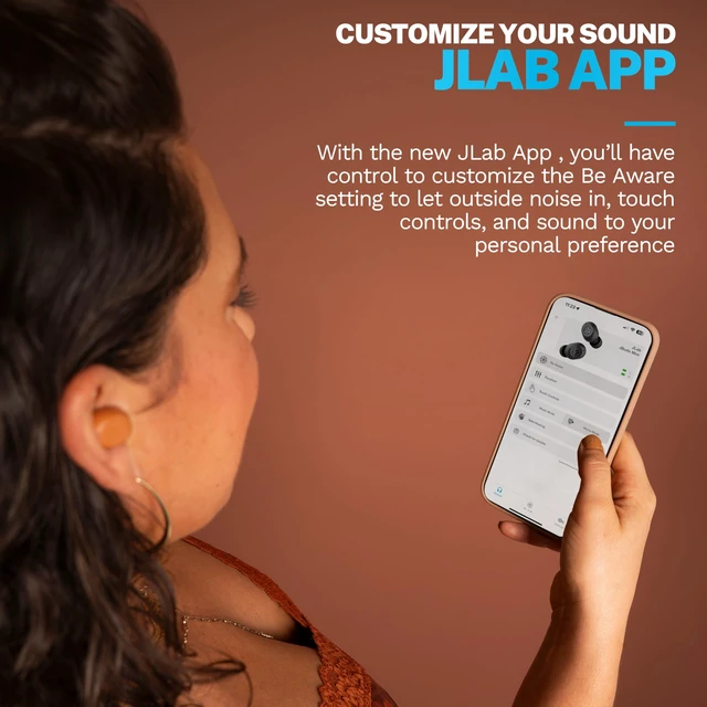 Alt view image 5 of 7 - JBuds Mini Tones, True Wireless Earbuds, Bluetooth Multipoint, Be Aware Audio, IP55 Sweat Resistant, 7572 W