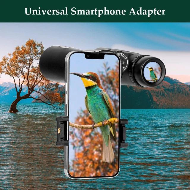 Alt view image 3 of 7 - 12x42 High Powered Binoculars for Adults, Phone Adapter and Tripod BAK4 Prism, FMC Optics, Waterproof, 367ft Wide View, 18.5mm Eyepieces for Bird Watching Cruise Travel Wildlife Viewing Sports