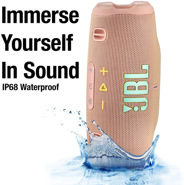 Alt view image 5 of 7 - Charge 6 Portable Bluetooth Speaker (Pink) IP68 Waterproof, DustProof, and DropProof, Outdoor Wireless Audio 28Hrs Playtime + Travel Case Bundle