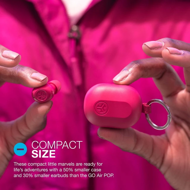 Alt view image 2 of 6 - JBuds Mini True Wireless Earbuds, Bluetooth multipoint, hot Pink