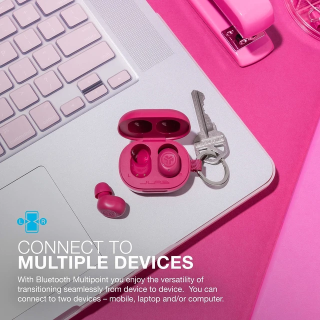 Alt view image 3 of 6 - JBuds Mini True Wireless Earbuds, Bluetooth multipoint, hot Pink