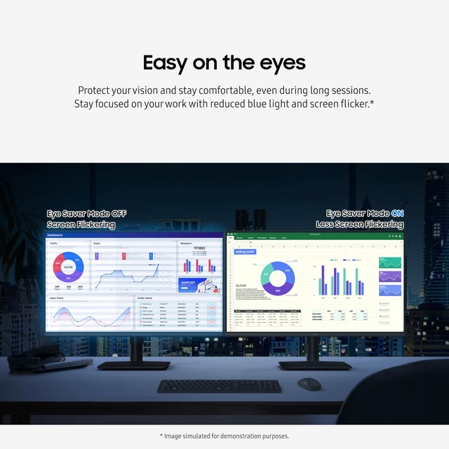 Alt view image 7 of 7 - 27 (S40GD) Borderless Business Monitor with IPS Panel 100Hz Refresh Rate, Eye Saver Mode, Ergonomic Design, Game Picture Mode, LS27D402GANXGO