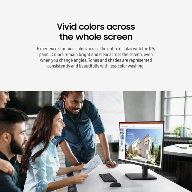 Alt view image 4 of 7 - 27 (S40GD) Borderless Business Monitor with IPS Panel 100Hz Refresh Rate, Eye Saver Mode, Ergonomic Design, Game Picture Mode, LS27D402GANXGO