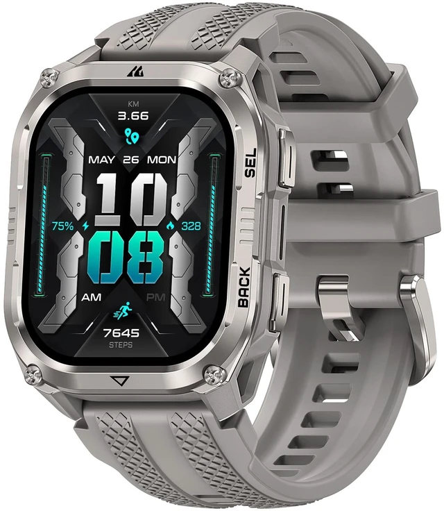 Main image of Pulse 2 Smart Watch with GPS, 5 ATM/IP69 Waterproof, LED Flashlight 1.96" AMOLED Military-Grade Rugged Smartwatch, 170+ Sport Modes, 15-Day Battery, Heart Rate/Sleep Monitor for Android/iPhone