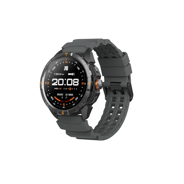 Alt view image 2 of 7 - Terra Rugged Smartwatch with Dual-Band GPS Orange 1.48 AMOLED, Offline Maps, VITA AI, AI Coach, Readiness Score, 5ATM, 14-Day Battery