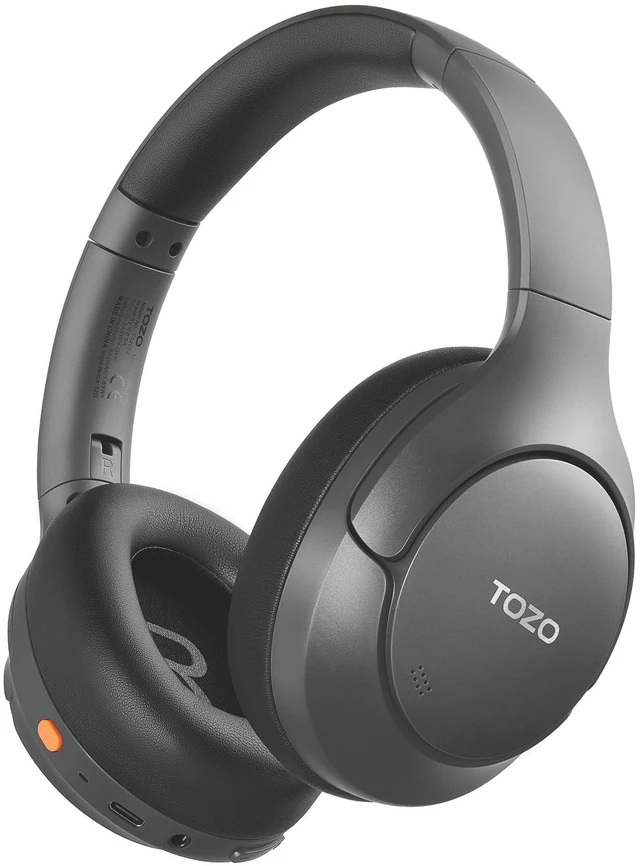 Main image of HT3 Hybrid Noise Cancelling Wireless Headphones, 90H Over Ear Headset Hi Res Audio, AI Voice Assistant, Dual Device Connection, 32 Custom EQs, Built In 5 Mics, ANC, Foldable, Bluetooth 6.0 Gray