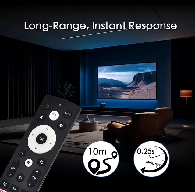 Alt view image 6 of 7 - Replacement for Hisens Smart Google TV Voice Remote Control Replacement for Hisense Google Smart TV Voice Remote Replacement 4K QLED UHD Mini-LED Quantum ULED Series Remotes Control