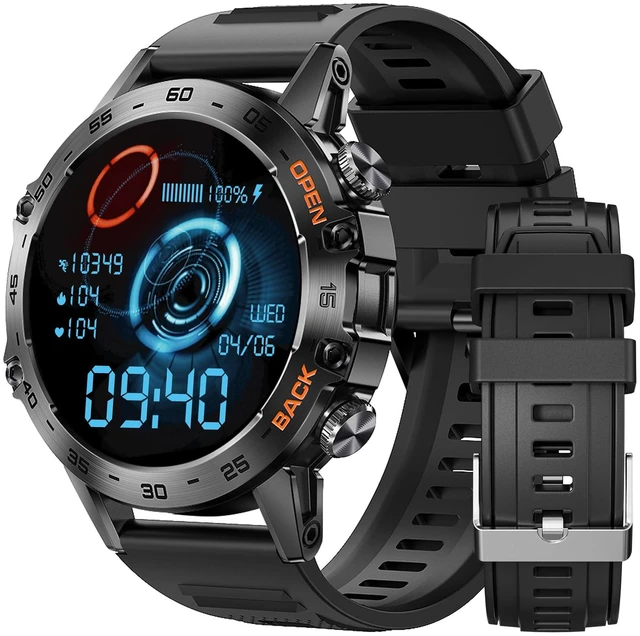 Main image of Military Smart Watches for Men(Answer/Calls),1.39 inch Touchscreen/5ATM Waterproof/120+ Sports Modes Fitness Watch with Heart Rate for Android/iOS Black