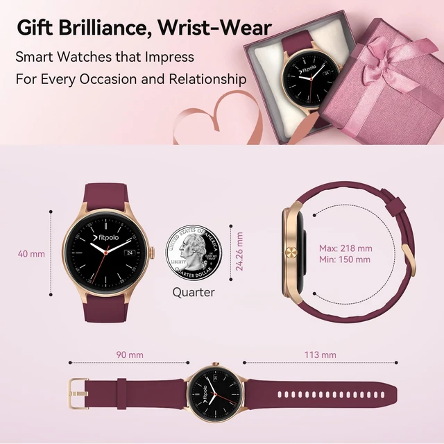 Alt view image 7 of 7 - Smart Watch for Women, 105+ Sports Modes Fitness Tracker (Purple) 1.57" HD Display, BT Call/Answer, IP68 Waterproof, 7/24 Heart Rate/Sleep/Stress Monitor, AI Voice, 105+ Sports Modes