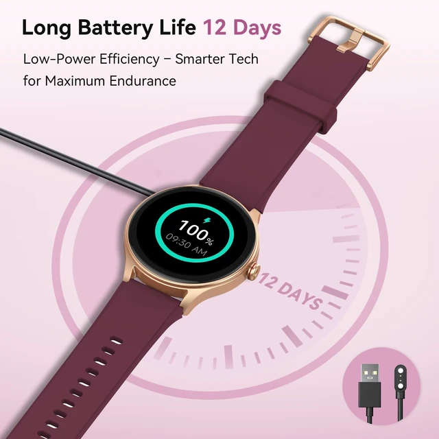 Alt view image 6 of 7 - Smart Watch for Women, 105+ Sports Modes Fitness Tracker (Purple) 1.57" HD Display, BT Call/Answer, IP68 Waterproof, 7/24 Heart Rate/Sleep/Stress Monitor, AI Voice, 105+ Sports Modes