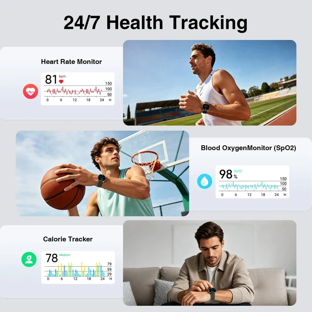 Alt view image 5 of 7 - Smart Watch for Men Women, 105+ Sports Modes Fitness Tracker (Green) 1.57" HD Display, BT Call/Answer, IP68 Waterproof, 7/24 Heart Rate/Sleep/Stress Monitor, AI Voice, 105+ Sports Modes