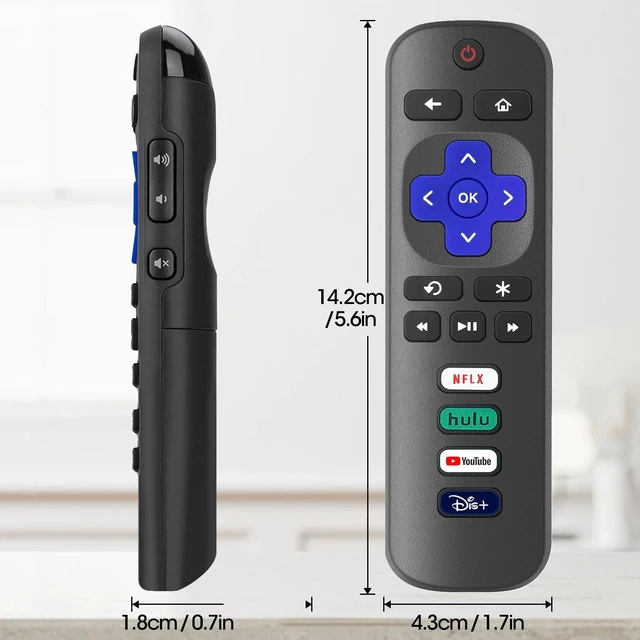 Alt view image 6 of 7 - 9 Pack Replacement Remote Control Only for Roku TV, Compatible with TCL Roku/Hisense Roku/Sharp/Philips/Onn Roku Smart TV(Not for Roku Stick and Box)