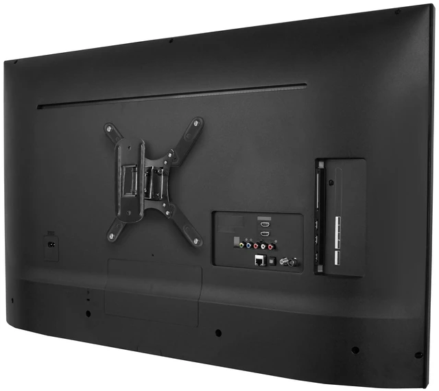 Alt view image 3 of 7 - Mount-It Full Motion TV Wall Mount for 17-50 Inch, Steel, 44 lbs, Black Swivel Tilt Articulating Bracket, Monitor Wall Mount, VESA 75x75 to 200x200, Single Stud, Low-Profile 2.4 in, for RV