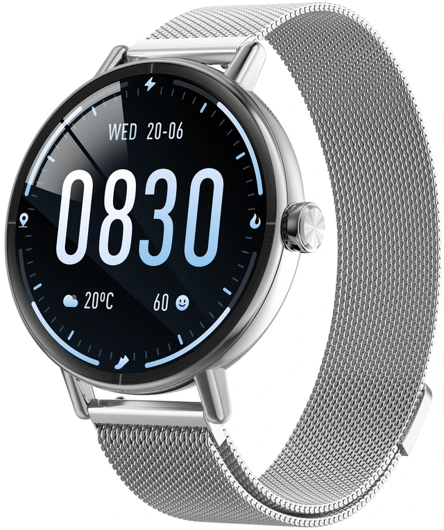 Main image of Smart Watch for Men Women,1.57" Touchscreen,Round Fitness Trackers Answer/Make Call,Heart Rate/Sleep/SpO2,Compatible for iPhone/Samsung/Android,IP68 Waterproof,110+ Sport Mode,Metallic Silver