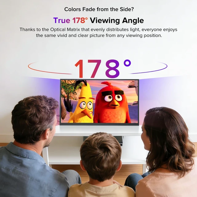Alt view image 6 of 7 - NxtLED Portable Monitor 18.5" 120Hz, Professional Eye-Care Screen 145% sRGB Matte Travel Gaming Monitor for MacBook, Laptop, PC, Portable Second Screen with Kickstand, Bag, VESA