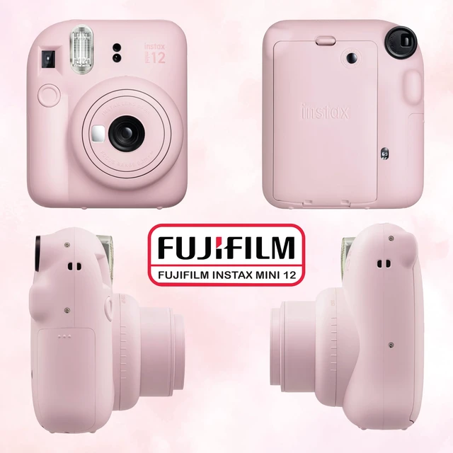 Alt view image 3 of 7 - Instax Mini 12 Instant Camera Bundle with Instax Mini Instant Film Value Pack (60 Sheets) with Accessories Including Protective Case, Strap, Photo Album (Blosssom Pink)