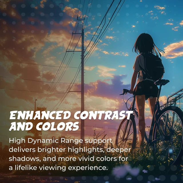 Alt view image 4 of 7 - 32 Inch Curved Gaming Monitor 2K QHD 180Hz VA 0.5ms HDR, CQ32G4VE 2560×1440 Computer Monitor, Adaptive-Sync, DP 1.4, HDMI 2.0, Earphone Out, VESA Mount, Console Ready, 3-Year Zero-Bright-Dot
