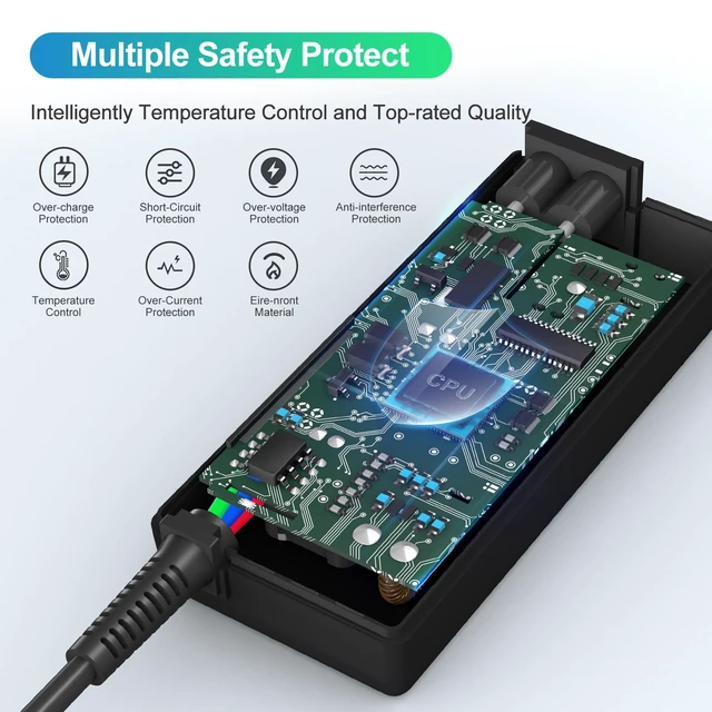 Alt view image 6 of 7 - 100W USB C Laptop Charger Compatible with HP,Lenovo,Dell,Chromebook,ThinkPad,Mac Book Pro/Air 16,15,14,13 Inch,Acer,Asus and All Type C Adapter Charger