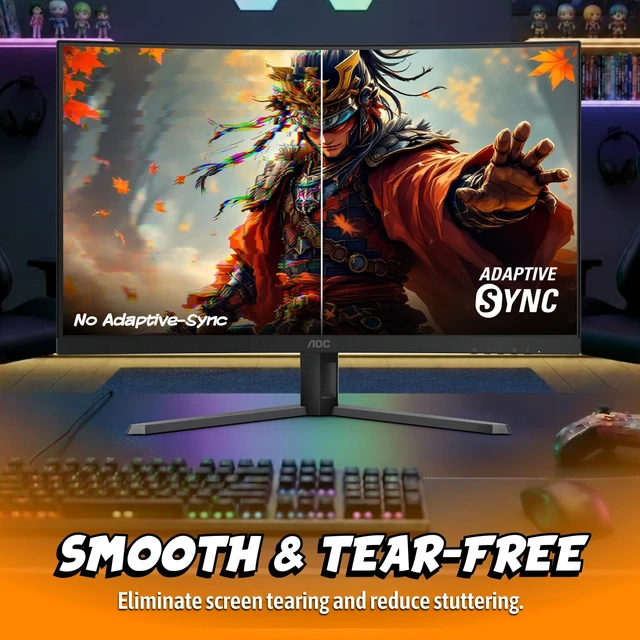 Alt view image 3 of 7 - 32 Inch Curved Gaming Monitor FHD 260Hz Overclocked VA 0.3ms, C32G42ZE 1920×1080 Computer Monitor, 240Hz Native / 260Hz OC, Adaptive-Sync, DP 1.4, HDMI 2.0, Console Ready, 3-Year Zero-Bright-Dot