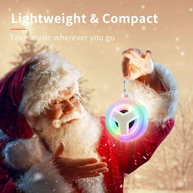 Alt view image 3 of 7 - Shower Bluetooth Speakers Waterproof Teen Girl Gifts Trendy Stuff Kid IP67 Portable Speaker with LED Light, 2000mAh, True Wireless Stereo, Gifts for Teen Boys, Men and Women, Unique Music Gifts