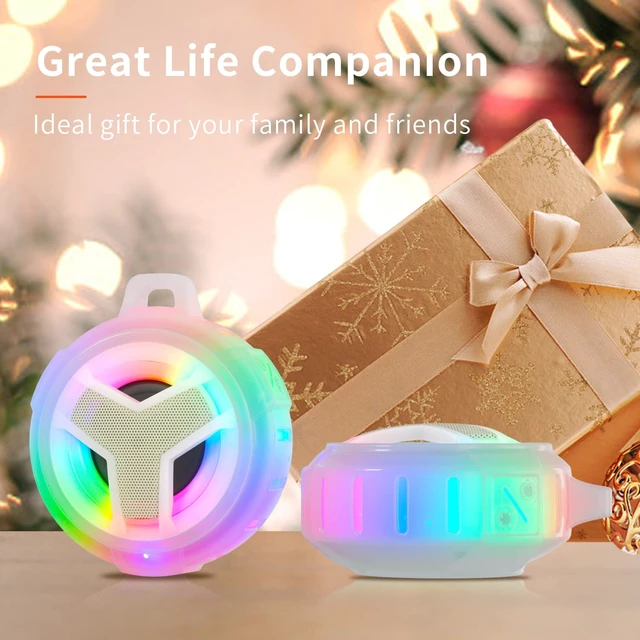 Alt view image 7 of 7 - Shower Bluetooth Speakers Waterproof Teen Girl Gifts Trendy Stuff Kid IP67 Portable Speaker with LED Light, 2000mAh, True Wireless Stereo, Gifts for Teen Boys, Men and Women, Unique Music Gifts