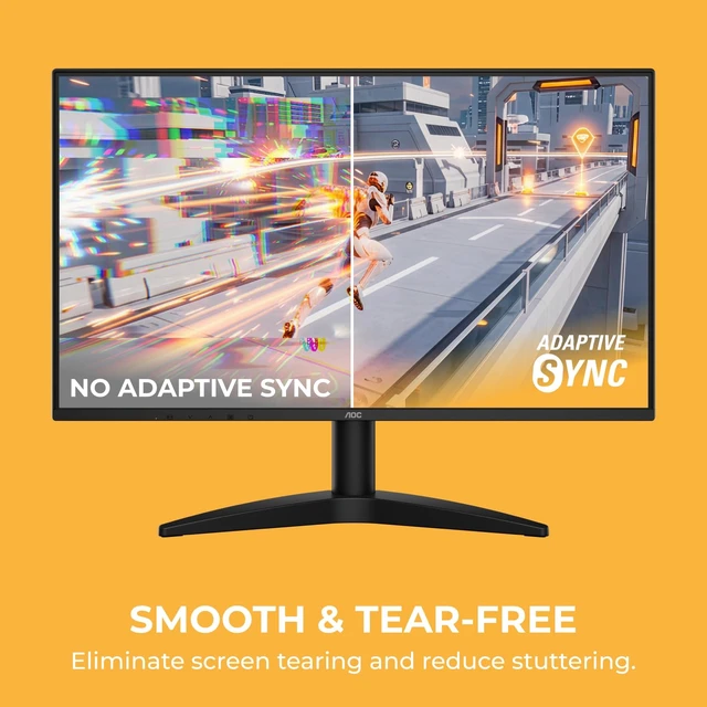 Alt view image 3 of 7 - 24 Inch Gaming Monitor FHD 180Hz Overclocked VA HDR Ready, G24B36N 1920×1080 LED Monitor, 144Hz Native / 180Hz OC, 0.5ms, DP 1.4, HDMI 2.1, Adaptive Sync, VESA, Earphone Out