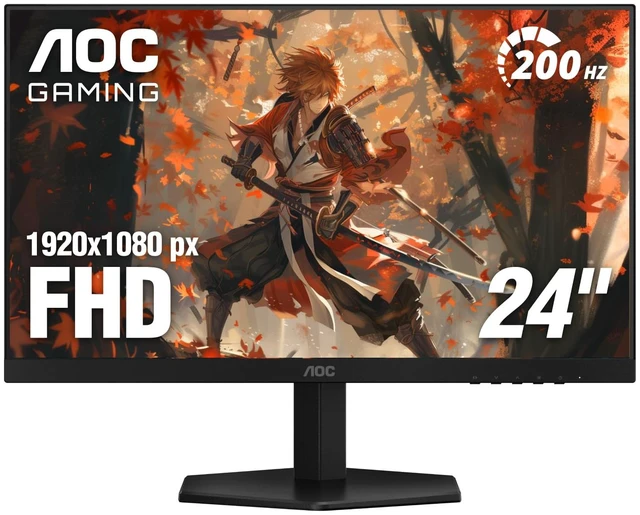 Main image of 24" Gaming Monitor FHD 200Hz IPS NVIDIA G-SYNC Compatible 0.3ms 24G42HE 1920x1080 Computer Monitor, LED, HDR 10, High-Speed FPS Gaming, Audio Earphone out, VESA Mount