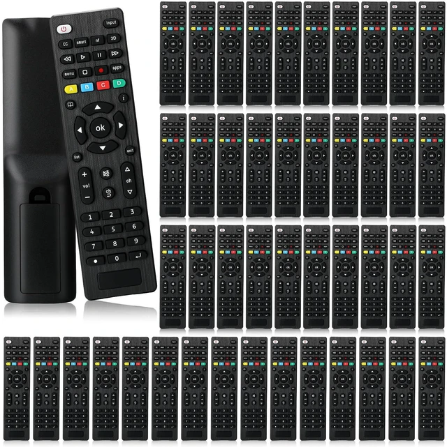 Main image of 100 Pack Universal TV Remote Replacement Compatible with All Smart TV LED LCD HDTV 3D Series for Motel Hotel Nursing Home (Regular)