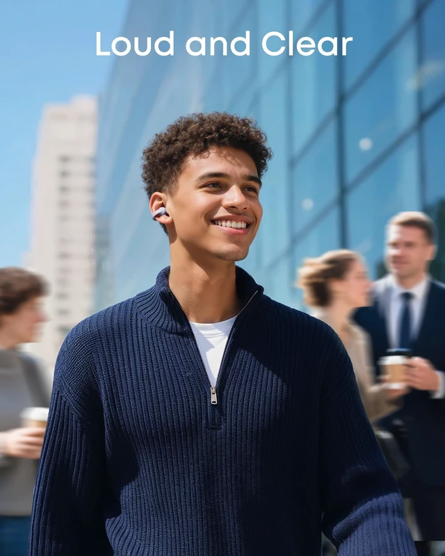 Alt view image 6 of 7 - C50i by Anker Open Ear Earbuds, Clip On Earbuds, Clip Headphones Ultra-Comfort for Running Workout, 12mm Drivers for Powerful Bass, 28H Playtime, Secure Fit, Hi-Res, IP55, Bluetooth 6.0