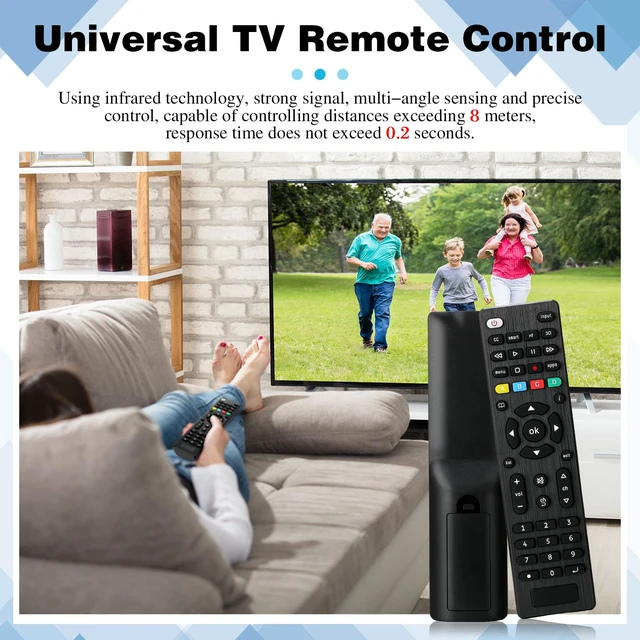 Alt view image 4 of 7 - 100 Pack Universal TV Remote Replacement Compatible with All Smart TV LED LCD HDTV 3D Series for Motel Hotel Nursing Home (Regular)
