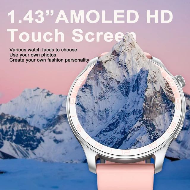 Alt view image 2 of 7 - Smart Watch (Answer/Make Call), 1.43" HD AMOLED Smartwatch for Men Women Step Counter with Heart Rate/Sleep Monitor, 110+ Sports Mode,IP68 Waterproof Fitness Activity Tracker for Android iOS
