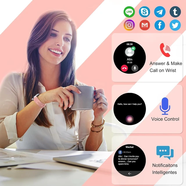 Alt view image 3 of 7 - Smart Watch (Answer/Make Call), 1.43" HD AMOLED Smartwatch for Men Women Step Counter with Heart Rate/Sleep Monitor, 110+ Sports Mode,IP68 Waterproof Fitness Activity Tracker for Android iOS