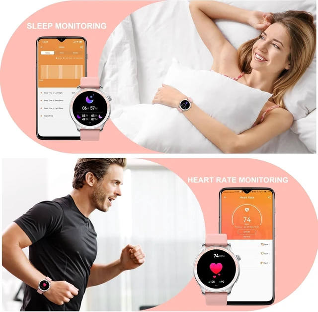 Alt view image 5 of 7 - Smart Watch (Answer/Make Call), 1.43" HD AMOLED Smartwatch for Men Women Step Counter with Heart Rate/Sleep Monitor, 110+ Sports Mode,IP68 Waterproof Fitness Activity Tracker for Android iOS