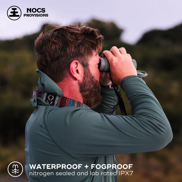 Alt view image 4 of 7 - Field Issue Compact 8x42 Waterproof Binoculars, Shockproof Fogproof, 8X Magnification, Bak4 Prism, Multi-Coated Lens, Adults & Kids, Wildlife Viewing, Bird Watching, Hunting & Hiking