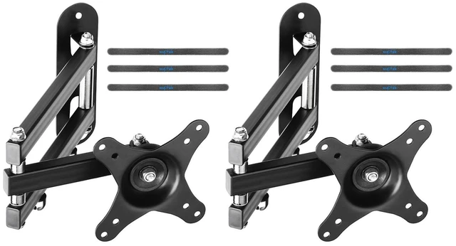 Main image of TV Wall Mount Swivel Tilt Rotation Full Motion Adjustable Articulating for Most 15-32 inch LED, LCD Monitor Wall Mount VESA 75,100, 2 Packs (MA2720-2)