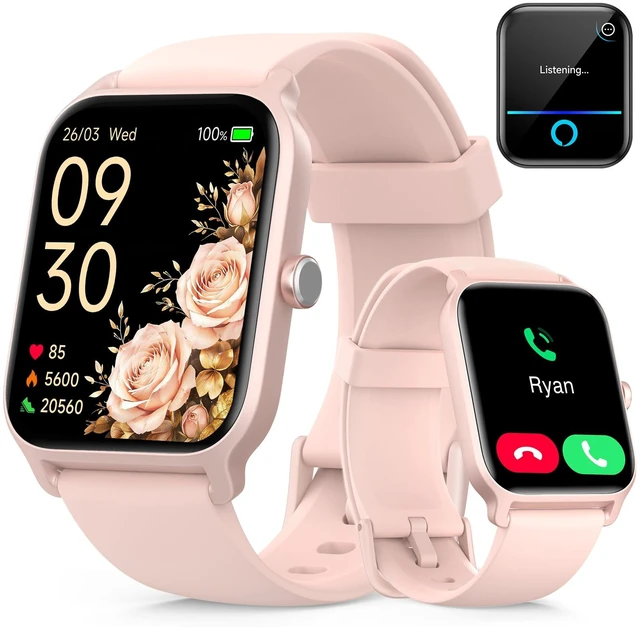 Main image of Smart Watch for Men & Women, 46mm HD Large Screen Fitness Tracker for iPhone/Android/Samsung, Answer & Make Call, Alexa Built-in, 101+ Sport Modes, Sleep/Heart Rate Monitor, 7-10 Day Battery