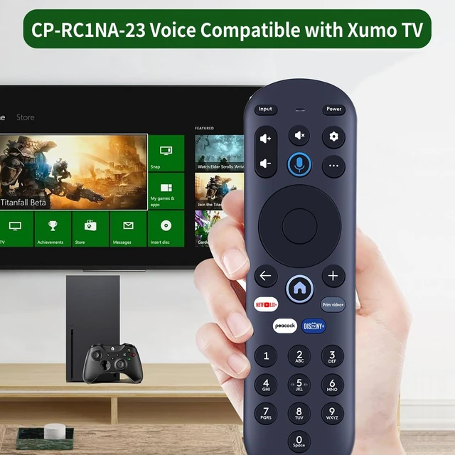 Alt view image 2 of 7 - Replacement Voice Remote Control for Pioneer Xumo TV - CP-RC1NA-23 Compatible with Element / Hisense PN43-751-24U PN50-751-24U PN55-751-24U PN65-751-24U, 4 Shortcut Key Simple to Setup