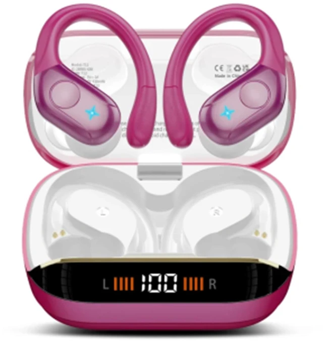 Main image of Wireless Earbuds Sports, 75Hrs Bluetooth 5.4 Headphones, Hi-Fi Stereo Bass Over Ear Buds Running Workout Gym, ENC Noise Cancelling Earphones with Earhook, IP-X7 Waterproof Headset for iOS Android