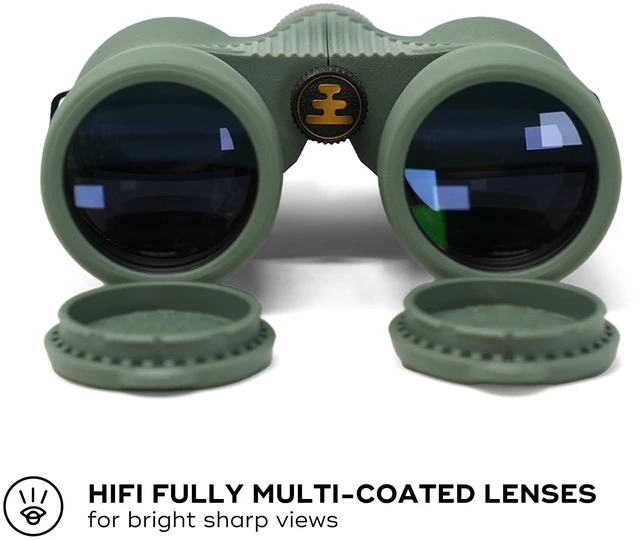 Alt view image 3 of 7 - Field Issue Compact 10x42 Waterproof Binoculars, Shockproof Fogproof,10X Magnification, Bak4 Prism, Multi-Coated Lens, Adults & Kids, Hunting, Bird Watching, Hiking & Wildlife Viewing