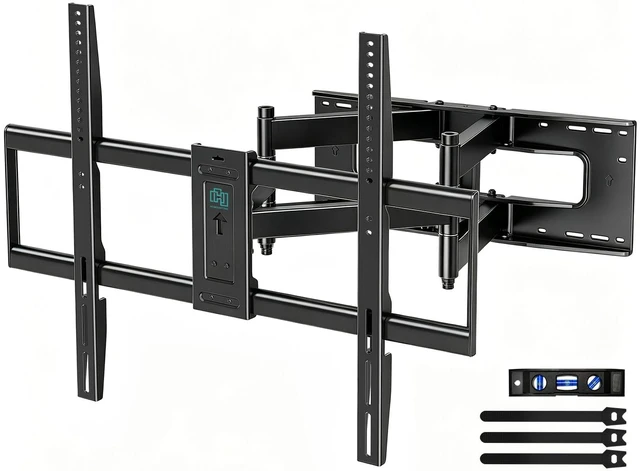 Main image of 98&100 INCH TV Wall Mount,Heavy Duty Full Motion TV Bracket Preassembled, Holds 220lbs Max Load 300KG Overload Test, 30.2 Extension,Swivel & Tilt, Max Vesa 900x600mm, Fits 12-24" Studs
