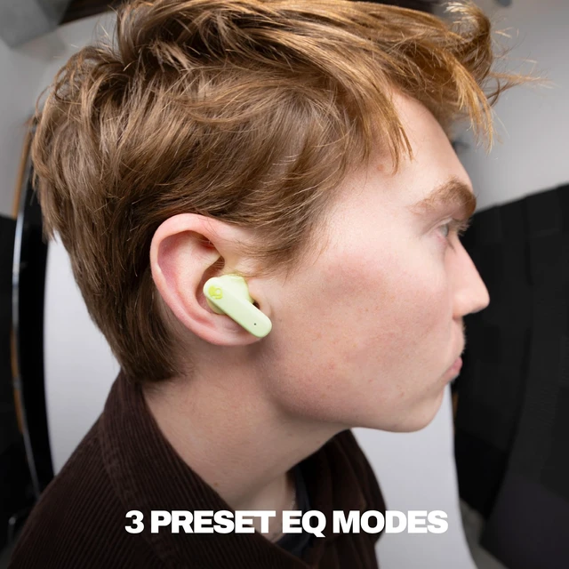 Alt view image 5 of 7 - Smokin Buds Wireless Noise Isolating Earbuds - Matcha In-Ear Fit, Bluetooth, 20 Hours Battery, IPX4 Sweat and Water Resistant, Microphone for iPhone Android, Commuting, Studying