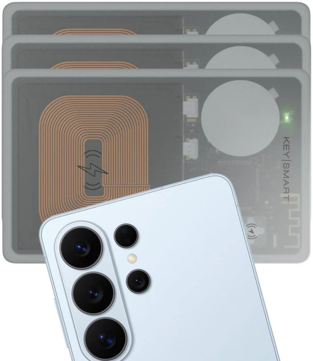 Main image of KeySmart SmartCard Gen 3 Rechargeable Wallet Tracker Card for iPhone and Android MFi-Certified, Compatible with Apple Find My & Google Find, Waterproof, 11-Month Rechargeable Battery, Tracking Card