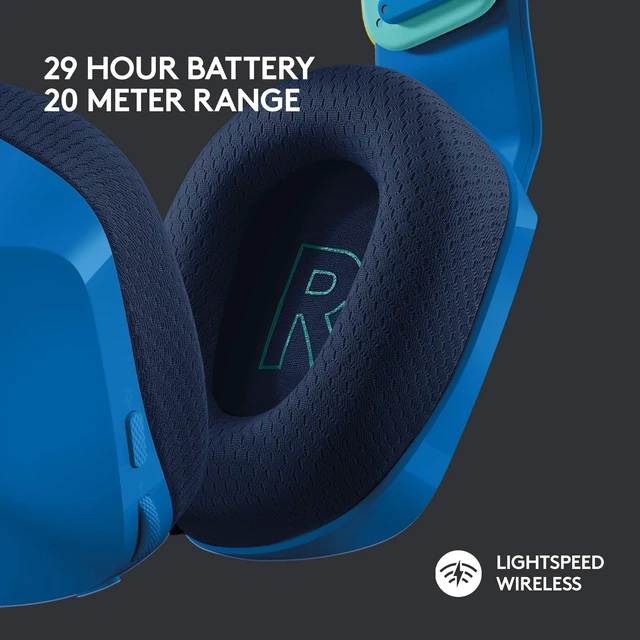 Alt view image 3 of 7 - G733 Lightspeed Wireless Gaming Headset - Blue Suspension Headband, LIGHTSYNC RGB, Blue VO!CE mic Technology, PRO-G Audio Drivers