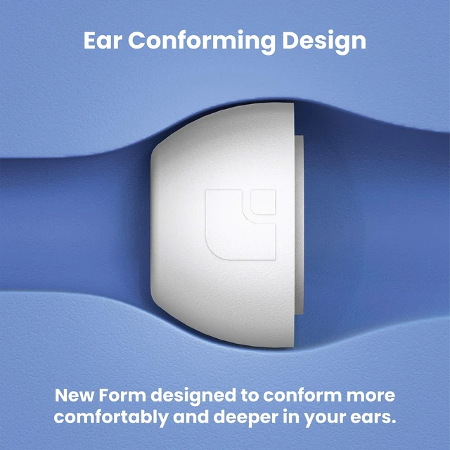 Alt view image 6 of 7 - Foam Masters Ultra-Premium Memory Foam Ear Tips for AirPods Pro 1st & 2nd Gen 3 Pairs New Ver. Secure Fit Super Comfort Better Noise Cancel Replacement Buds (Large, White)