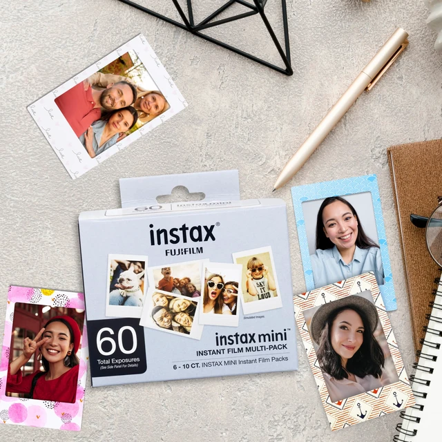 Alt view image 6 of 7 - Instax Mini Film 6 Ten Packs Bundled with 60 Moshify Sticker Frame